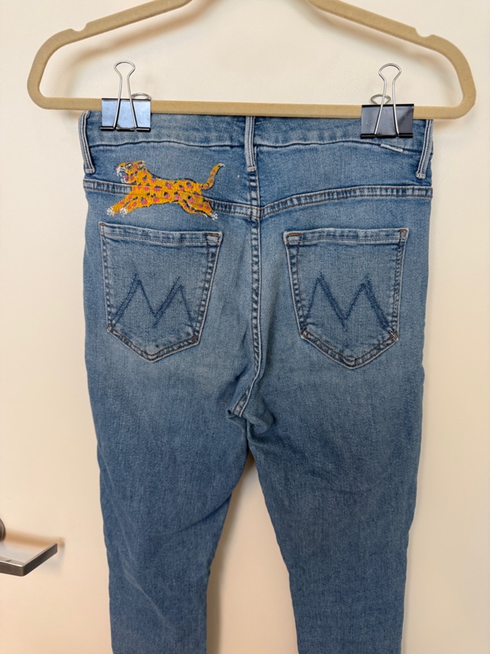 MOTHER High Waisted Looker Ankle Fray Jeans Sz. 28